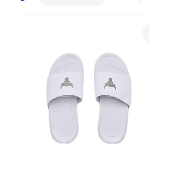 Under Armour Project Rock Men\'s White Slide Sandals